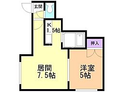 アベニュー南麻生 1LDKの間取図画像