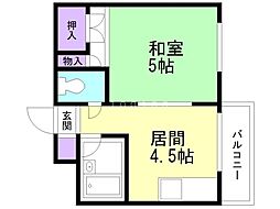 間取図画像 1DK