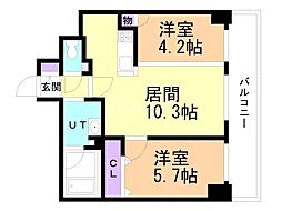 間取図画像 2LDK
