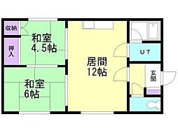 間取図画像 2LDK