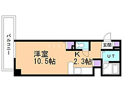 aptK 1Kの間取図画像