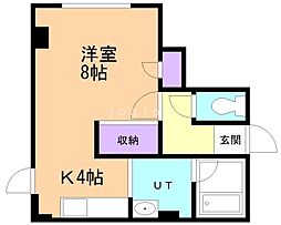 OMレジデンス北17条 1Kの間取図画像