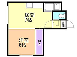 間取図画像 1LDK
