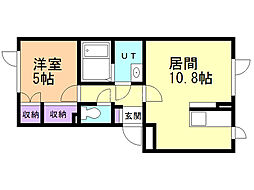 グランチェスタG5 1LDKの間取図画像