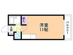 キャンパスビレッジ ワンルームの間取図画像