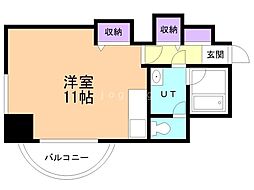 ビッグバーンズマンションN11 ワンルームの間取図画像