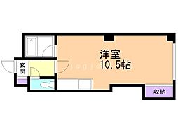 スピアシティ ワンルームの間取図画像