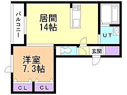 i-townみずほ 1LDKの間取図画像