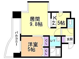 シャレオ当別弐番館 1LDKの間取図画像