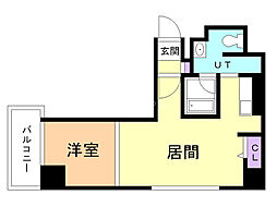 アンビシャス北大前カナエ札幌ビル 1LDKの間取図画像
