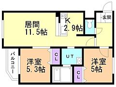 物件の間取り