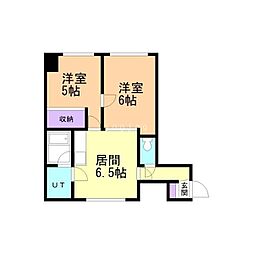 アイゼンパーク 2DKの間取図画像