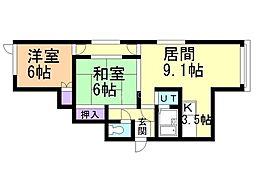 間取図画像 2LDK