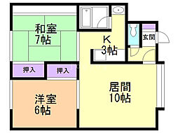 第2コーポ野間 2階