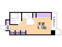 ラ・パルフェ・ド・札幌 ワンルームの間取図画像