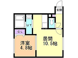 間取図画像 1LDK