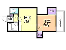 間取図画像 1LDK