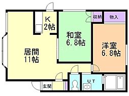間取図画像 2LDK