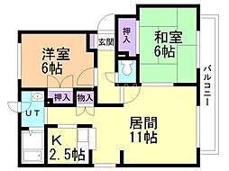 間取図画像 2LDK