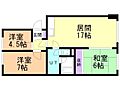コスモロイヤルB棟5階5.2万円