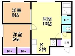 間取図画像 2LDK