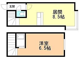 メゾン石狩A 1LDKの間取図画像