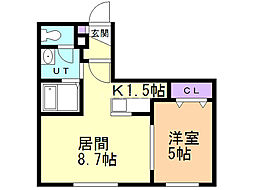 間取図画像 1LDK