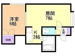 間取図画像 1LDK