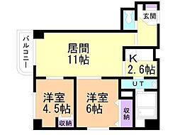 間取図画像 2LDK