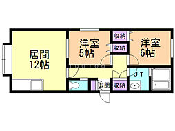 イーストヒルズ　Ａ・Ｂ 2階