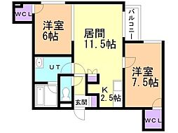間取図画像 2LDK