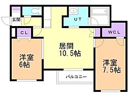 間取図画像 2LDK