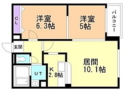 間取図画像 2LDK