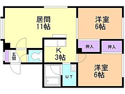 間取図画像 2LDK