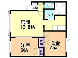 間取図画像 2LDK