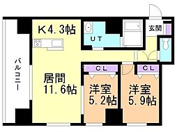 間取図画像 2LDK