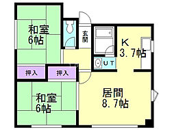 間取図画像 2LDK