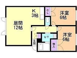 間取図画像 2LDK