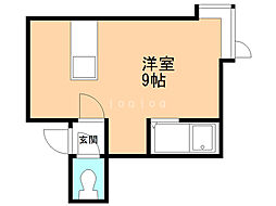 フェリーチェ北31条 ワンルームの間取図画像