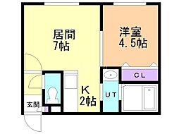 間取図画像 1LDK