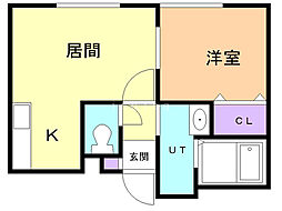 間取図画像 1LDK