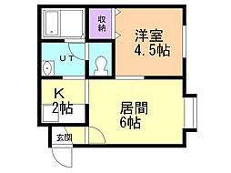 間取図画像 1LDK