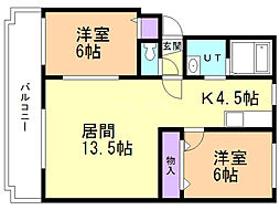 間取図画像 2LDK