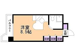 ラ・パルフェ・ド・札幌 ワンルームの間取図画像