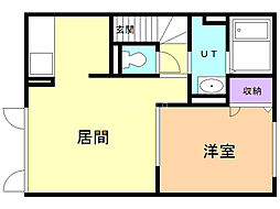 ハイムレトア 1LDKの間取図画像