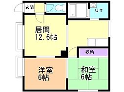 幸和ハイツ 2LDKの間取図画像