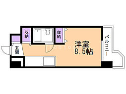 ラ・パルフェ・ド・札幌 ワンルームの間取図画像