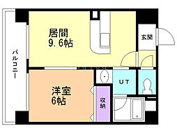 パシフィック元町パッセージ 1LDKの間取図画像