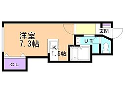 OTレジデンス 1Kの間取図画像