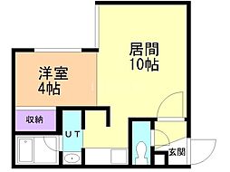 アーバンクラスタ元町1 1LDKの間取図画像